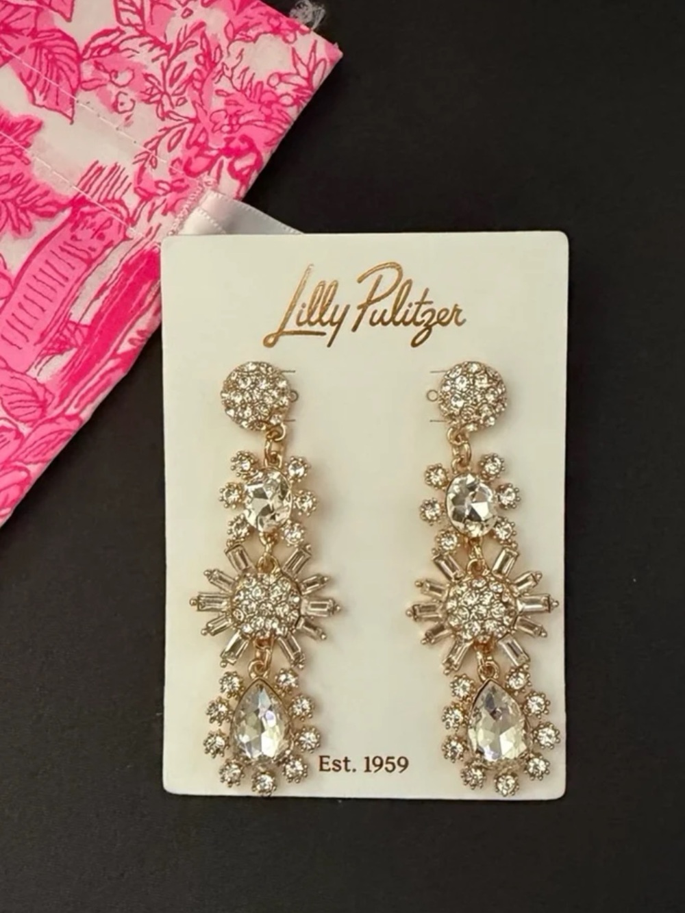 Lilly Pulitzer Garden Gem Statement Earrings